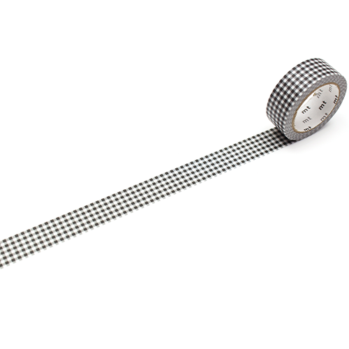 MT Deco Washi Tape Delicate Black Checkered