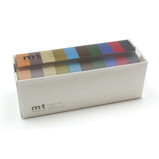 MT 10 Farben Washi Tape Set Dunkel (7m)