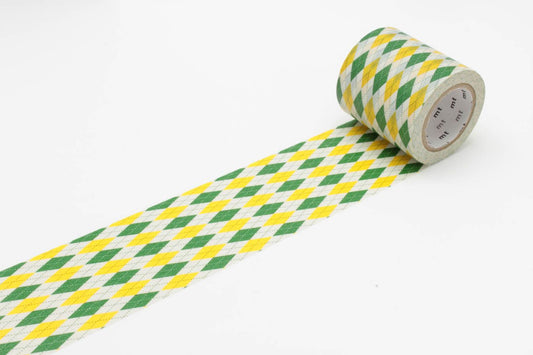 mt Casa 50mm Argyle Green wide washi tape (MTCA5080) | Washi Wednesday