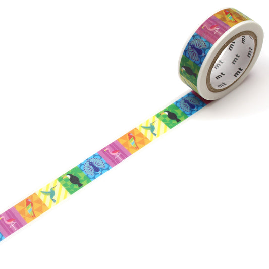 MT EX Washi Tape Bunter Vogel