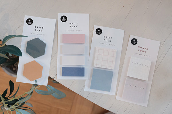 Suatelier Daily Plan Grid Sticky Memo