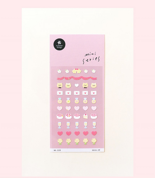 Suatelier Sticker Mini Series Deco.12 - Wedding