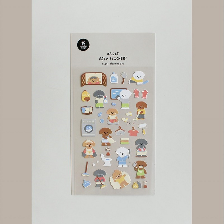 Suatelier Daily Deco Sticker - Cleaning Day