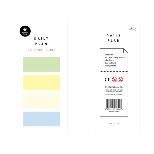 Suatelier Sticky Memo - Daily Plan 32