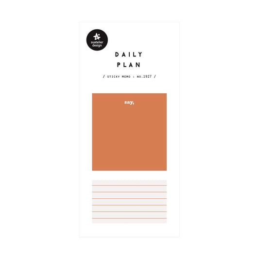 Suatelier Daily Plan 21 Sticky Memo