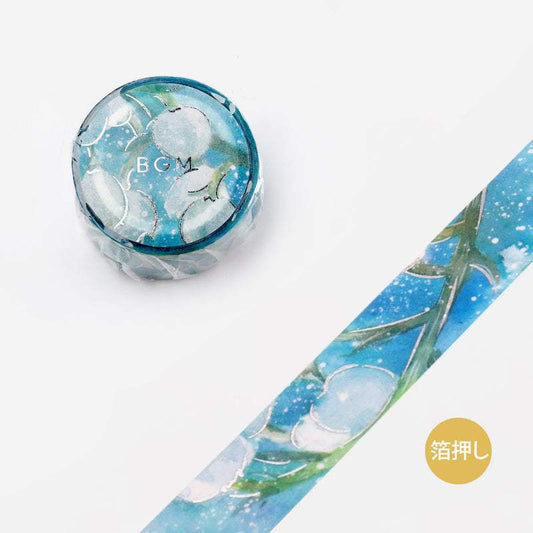 BGM Watercolor Flower, Lily of the Valley Washi Tape
