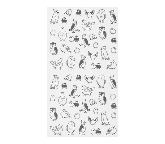 Midori Notebook Stickers - Talking Birds