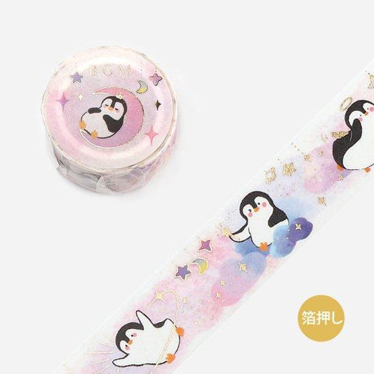 BGM Penguins Village, Stars And Moon Washi Tape