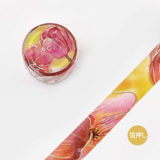 BGM Aquarell Blume, Tulpe Washi Tape