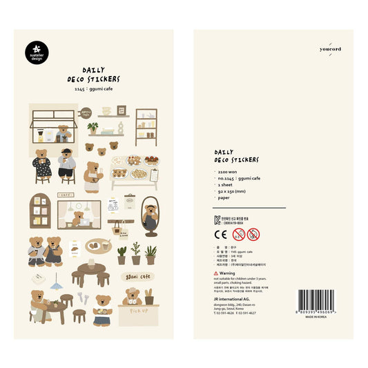 Suatelier Ggumi Cafe Sticker