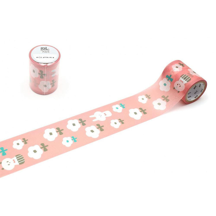 MT Pocket x Washi Tape Mizutama Blume und Panda 5m