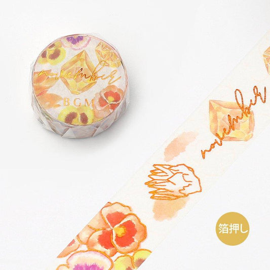 BGM Washi Tape Geburtsmonat / November