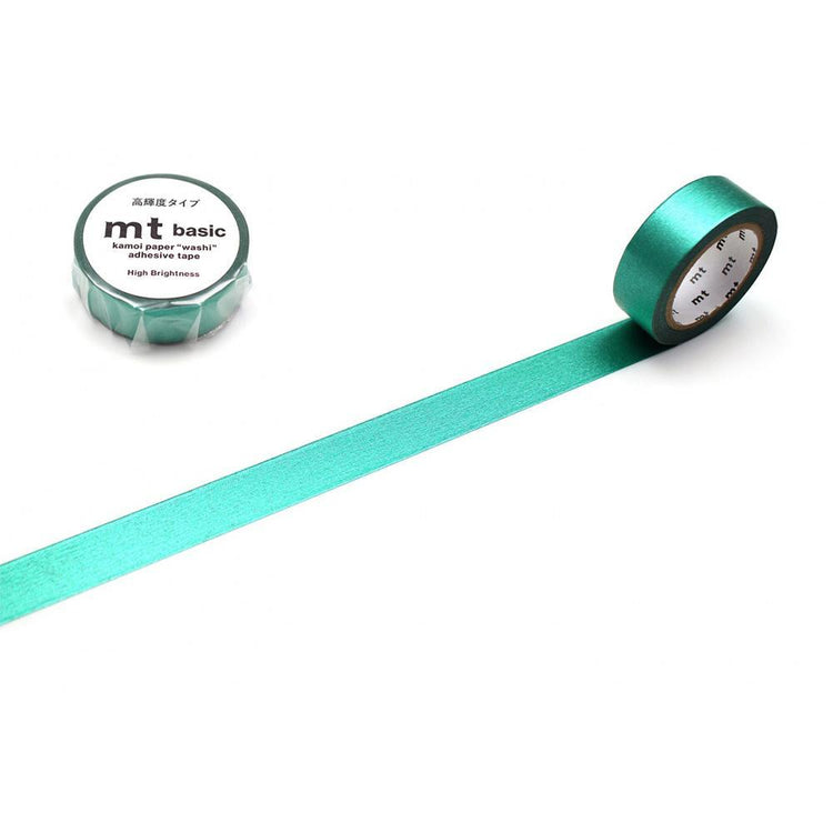 MT Basic Washi Tape Bright Green 7m