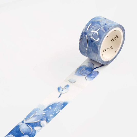 BGM Watercolor Flower, Hydrangea Washi Tape