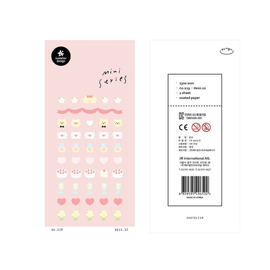 Suatelier Sticker Mini Series Deco.12 - Wedding