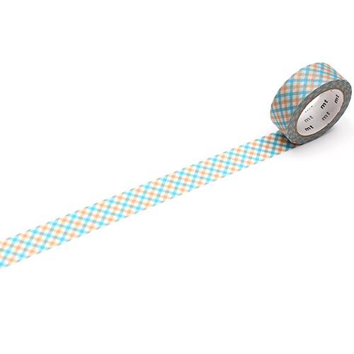 MT Deco Washi Tape Overlapping Orange Checkered
