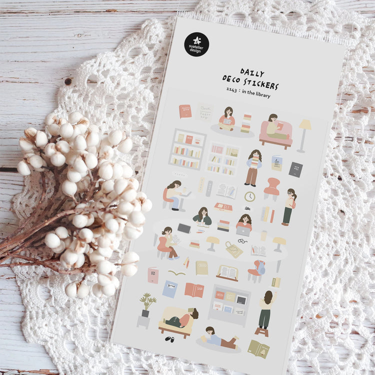 Suatelier In the Library Sticker