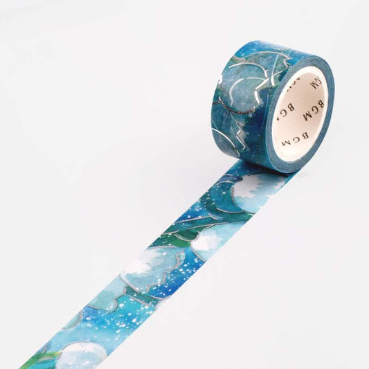 BGM Watercolor Flower, Lily of the Valley Washi Tape
