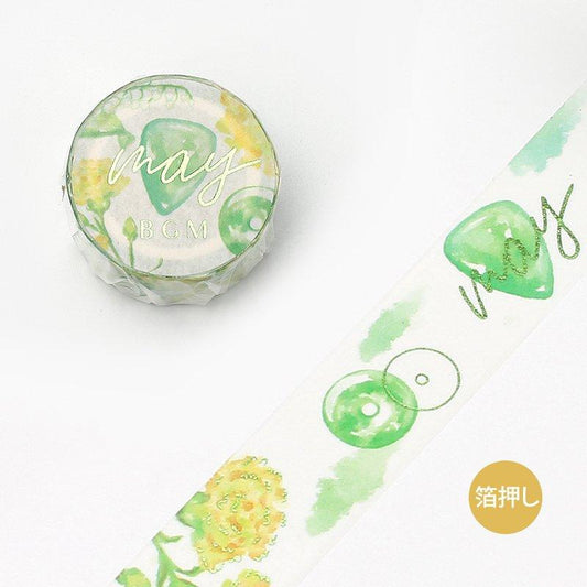 BGM Washi Tape Geburtsmonat / Mai