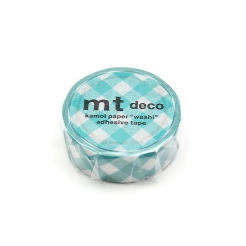 MT Deco Washi Tape Thick Green Checkered