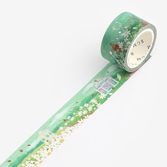 BGM Little World Wind Flower Field Washi Tape
