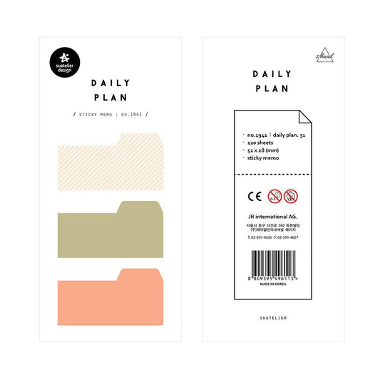 Suatelier Daily Plan 31 Sticky Memo