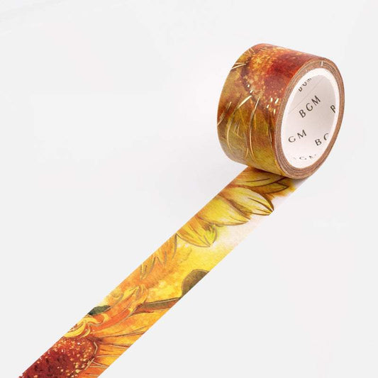 BGM Aquarell Blume, Sonnenblume Washi Tape