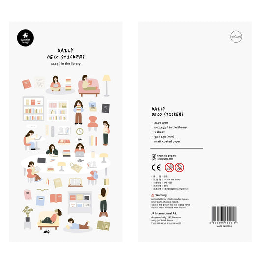 Suatelier In the Library Sticker