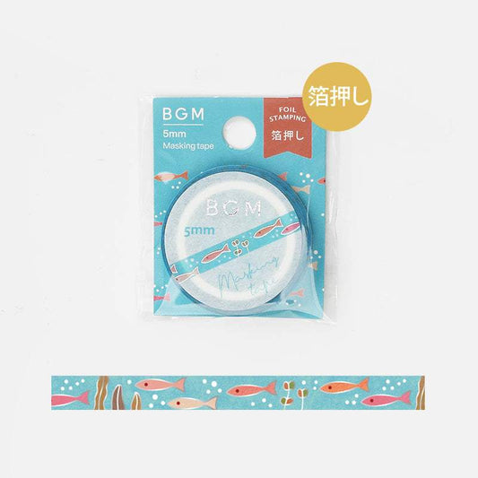 BGM Silver / Seabed Washi Tape