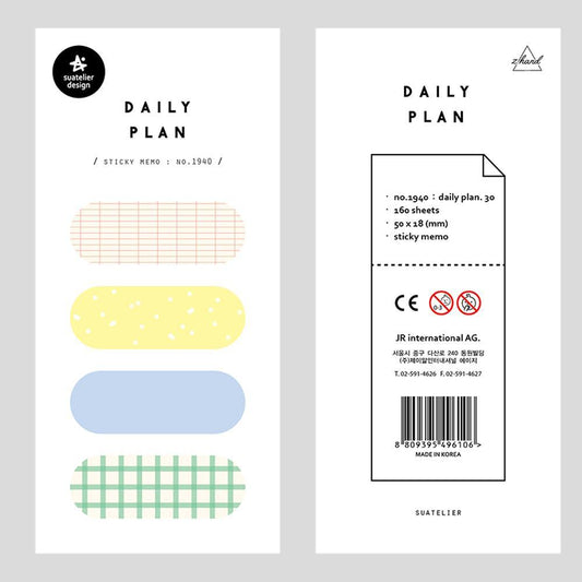 Suatelier Daily Plan 30 Sticky Memo