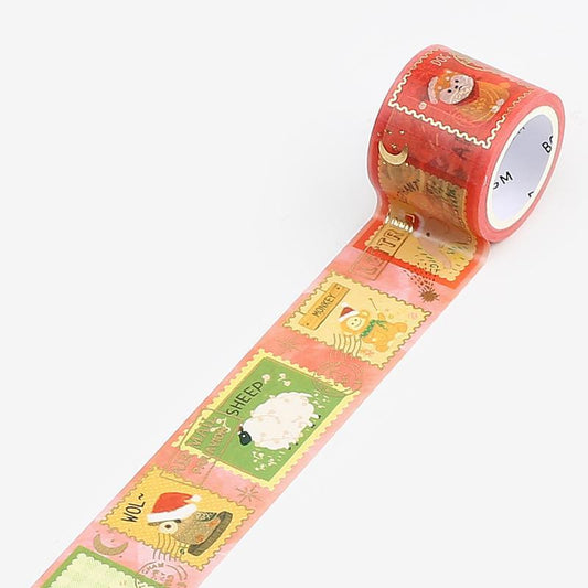 BGM Christmas Animals Masking Tape