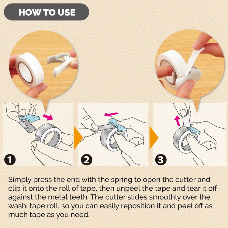 Kokuyu Karu Cut Tape Cutter Clip-Type (20mm) Blue