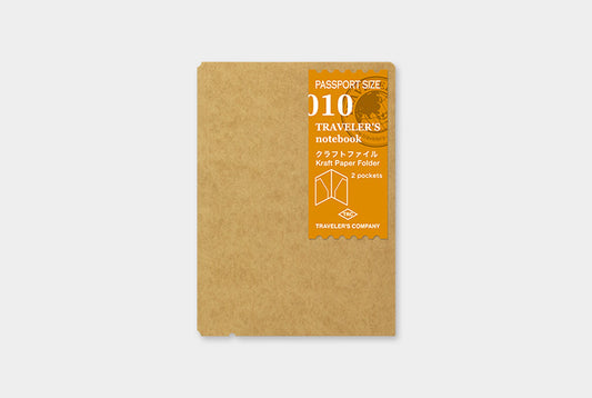 Traveler's Notebook Refill 010 (Passport Size) - Kraft Paper Folder | Washi Wednesday