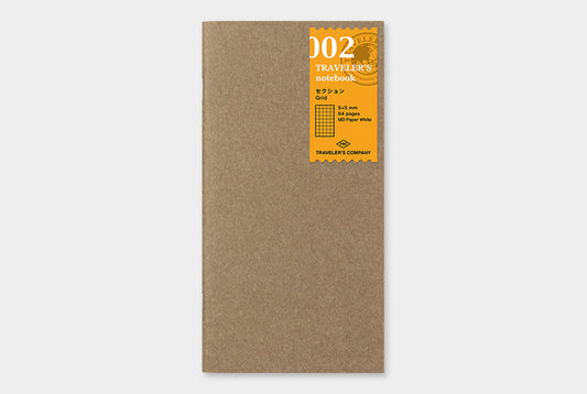Traveler's Notebook Refill 002 (Regular Size) - Grid