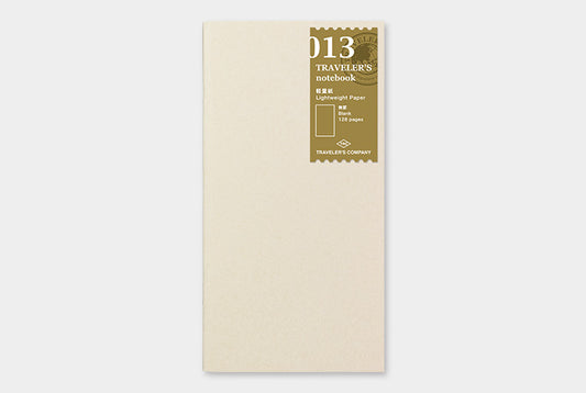 Traveler's Notebook Refill 013 (Regular Size) - Light Weight | Washi Wednesday