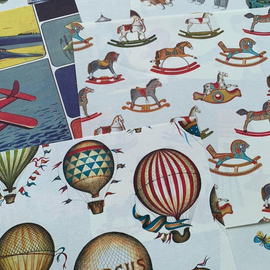 Rossi Vintage Toy Theme Italian Paper