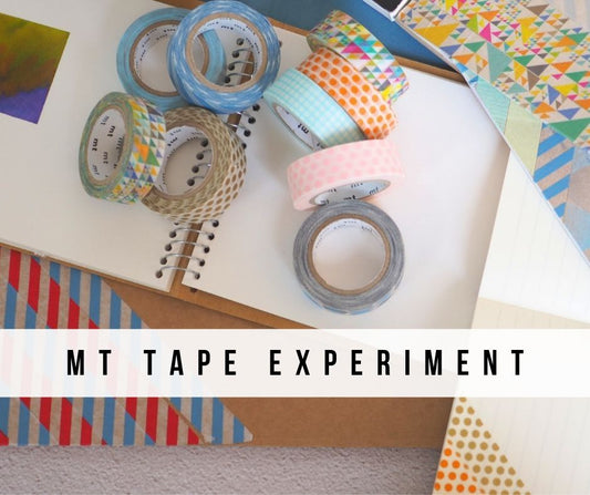 How does MT tape react on your daily use stationary? (MT Washi Tape experiment)