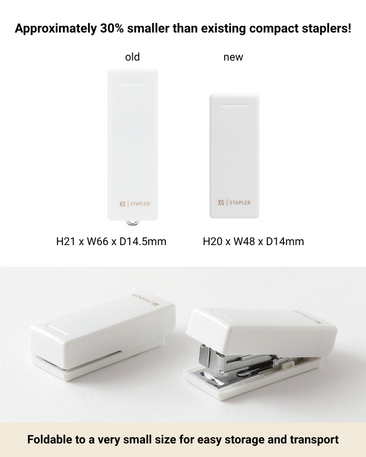 Midori XS Compact Stapler White B