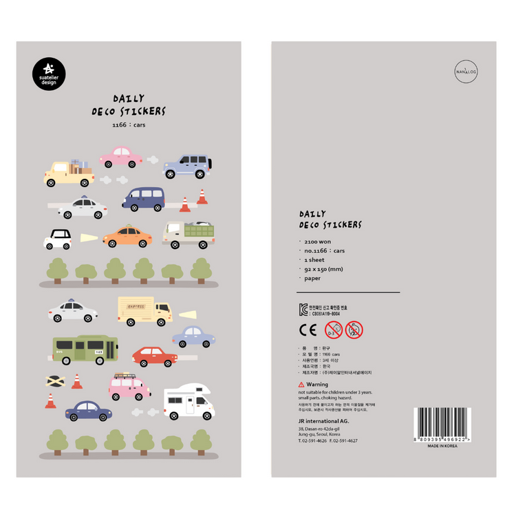 Suatelier Daily Deco Stickers - Cars