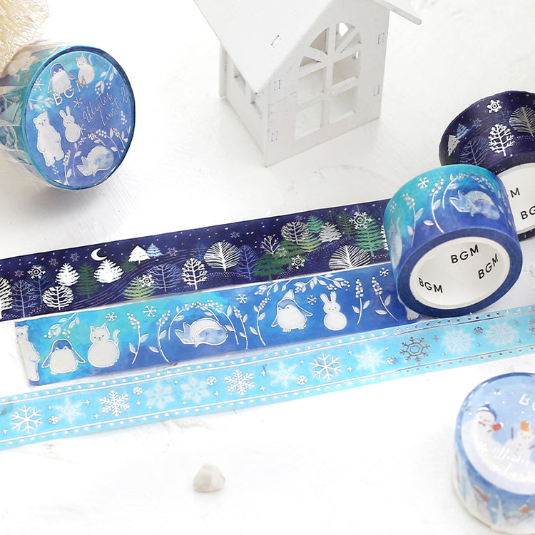 BGM Winter Limited Masking Tape - Snow Embroidery