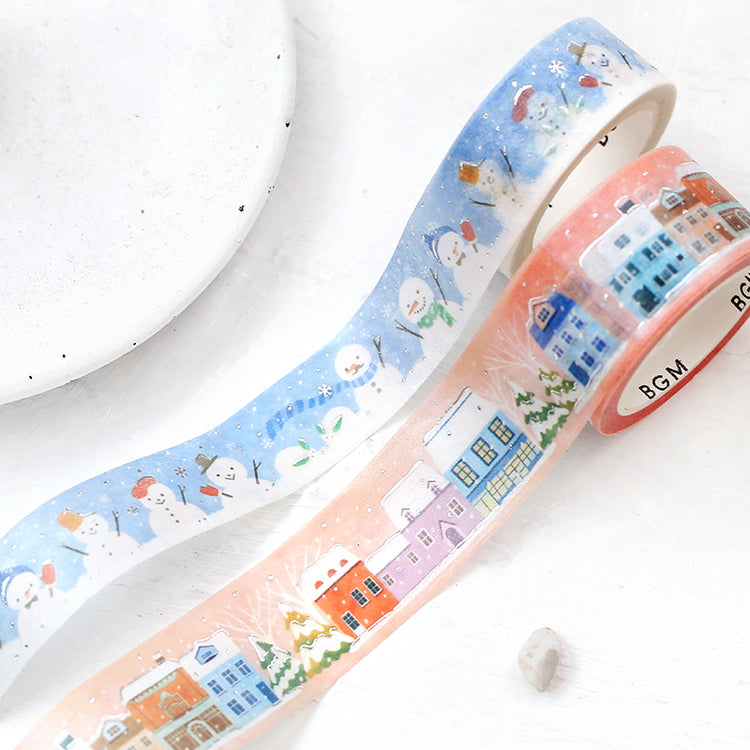 BGM Winter Limited Masking Tape - Snowman Festival