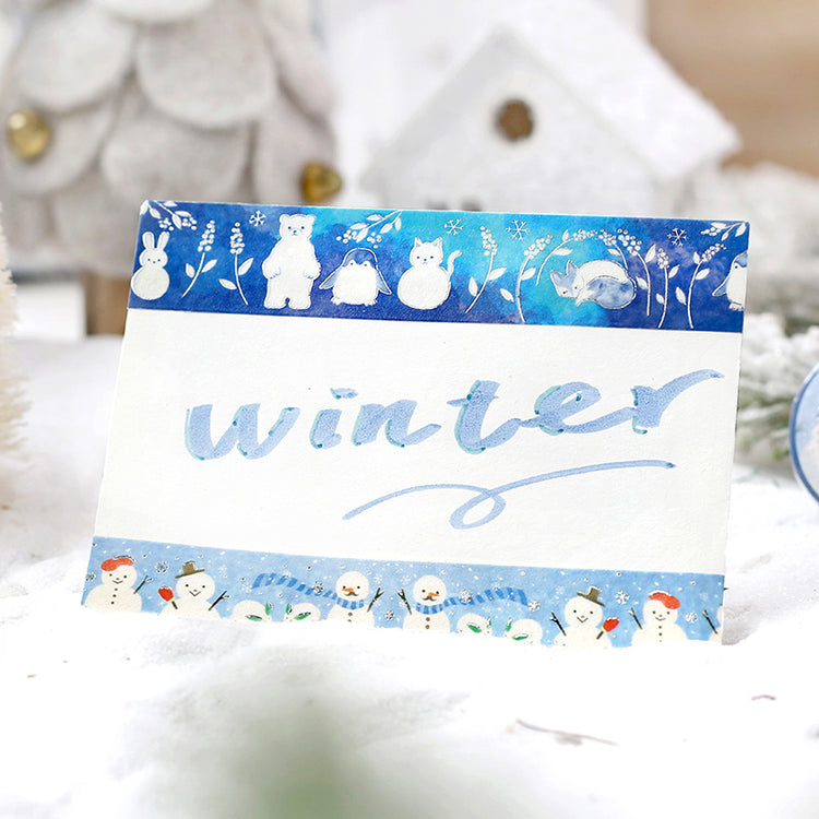 BGM Winter Limited Masking Tape - Snowman Festival