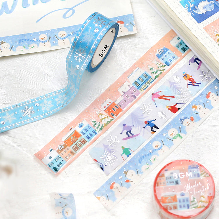 BGM Winter Limited Masking Tape - Snowman Festival