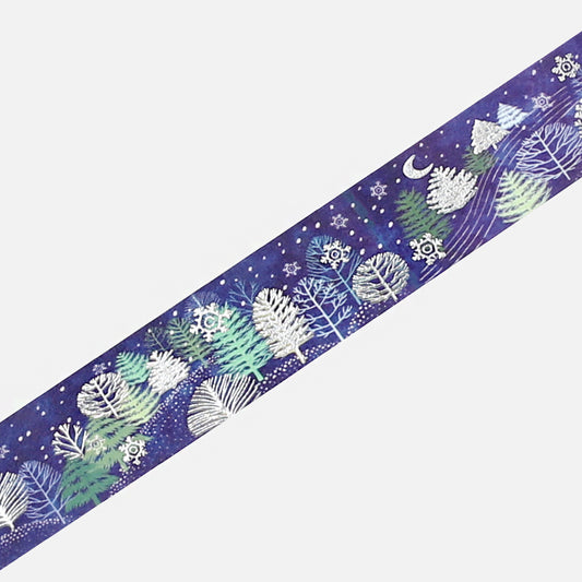 BGM Winter Limited Masking Tape - Snowy Night Forest