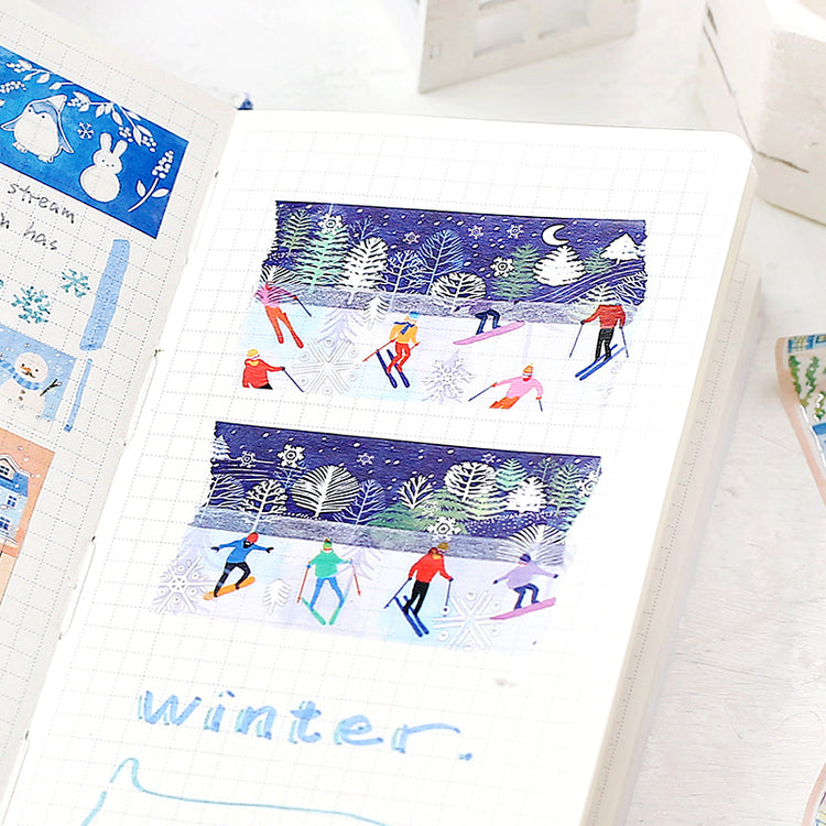 BGM Winter Limited Masking Tape - Snowy Night Forest