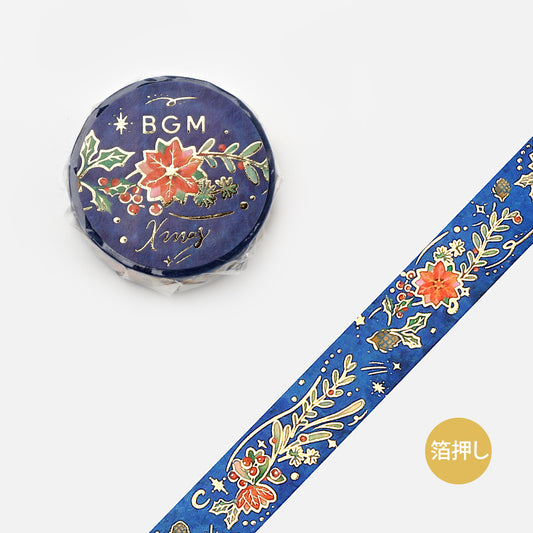 BGM Christmas Limited 2023 Masking Tape - Flower Decoration