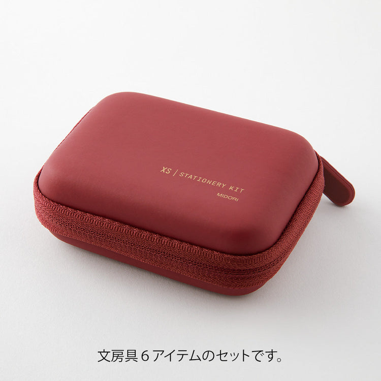 Midori XS Stationery Kit Dark Red A