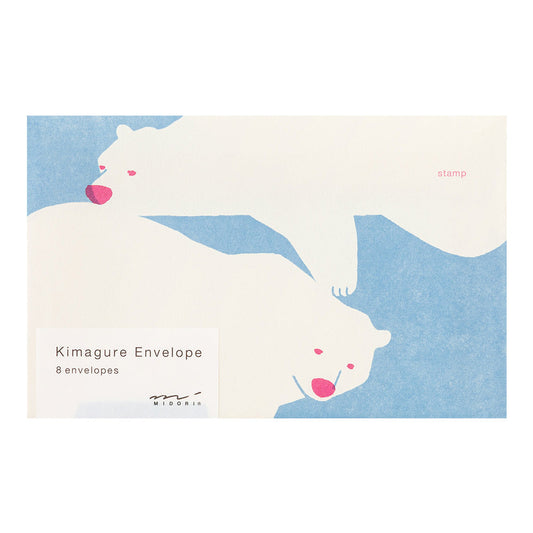 MIDORI Kimagure Easy & Cozy Envelope - Polar Bear
