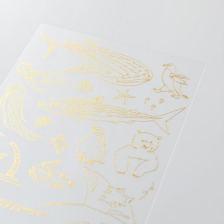 Midori Foil Transfer Sticker - 2618 Sea Creatures