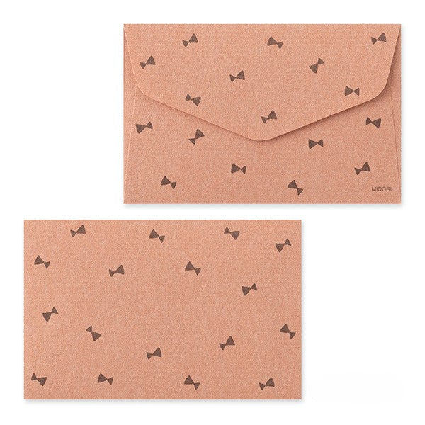 Midori Mini Letter Paper & Envelopes with Stickers 951 Black Cat